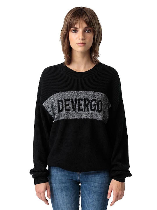 Devergo Damen Langarm Pullover Schwarz