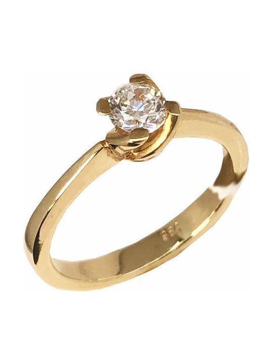 Savvidis Single Stone from Gold 14K