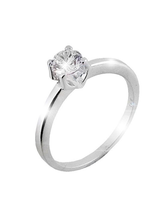 Single Stone from White Gold 14K