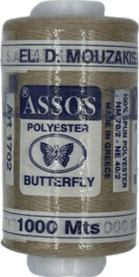 Petalouda Thread Sewing Assos Cotton in Brown color 1000m