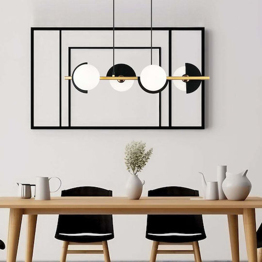 Viokef Κρεμαστό Φωτιστικό Μαύρο 78x17x126εκ. Viokef Κρεμαστό Φωτιστικό Μαύρο 78x17x126εκ.