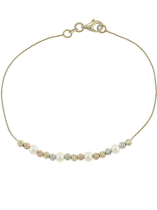 Ortaxidis Bracelet made of Gold 14K with Pearls