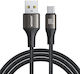 Joyroom Light-speed ​​series Sa25-ac6 USB 2.0 Cable USB-C male - USB-A 100W PD Μαύρο 1.2m