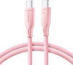 Joyroom Multi-color Series Sa34-cc3 USB 2.0 Cable USB-C male - USB-C 60W Ροζ 1m