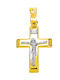 Herren Gold Kreuz 14K