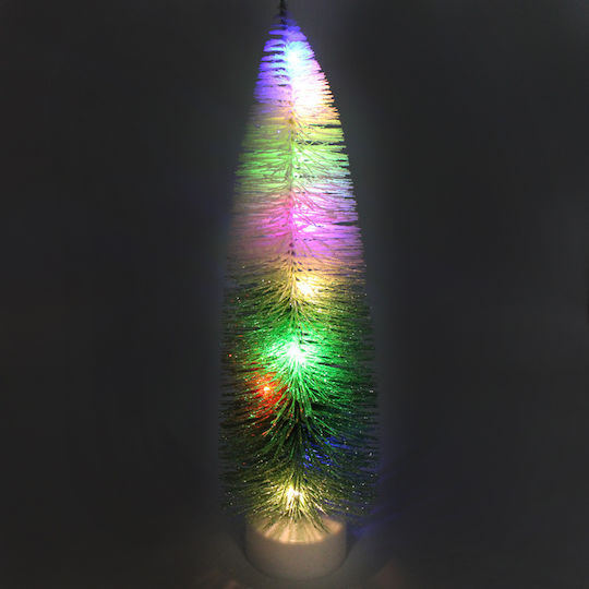 Christmas Decorative Snowy Illuminated Tree 33cm Battery Adorned