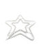 Plastic Illuminated Christmas Decorative Pendant Star White
