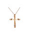 Women's Rose Gold Cross 14K