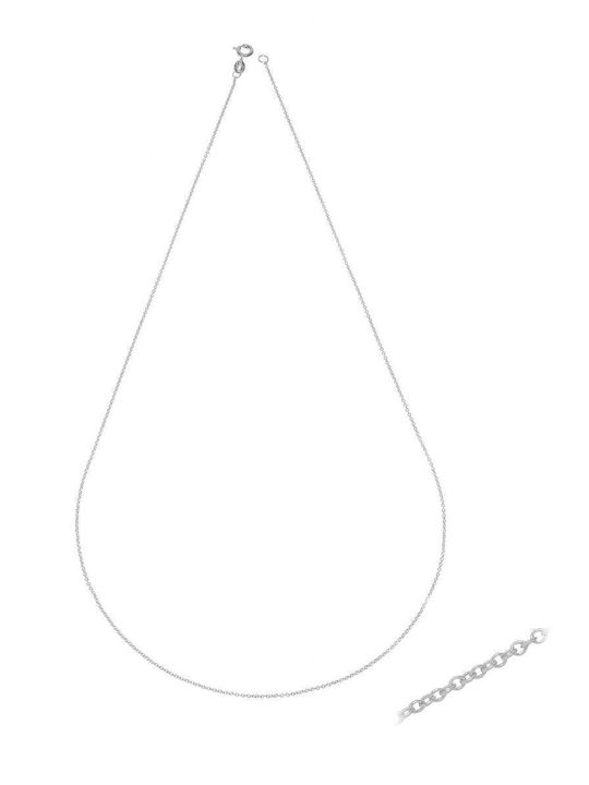 Rubini White Gold Chain Neck 14K Length 45cm