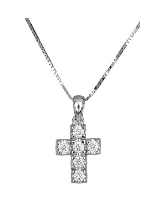 Women's cross with brilliants 017310 Gold 18 Carat Gold