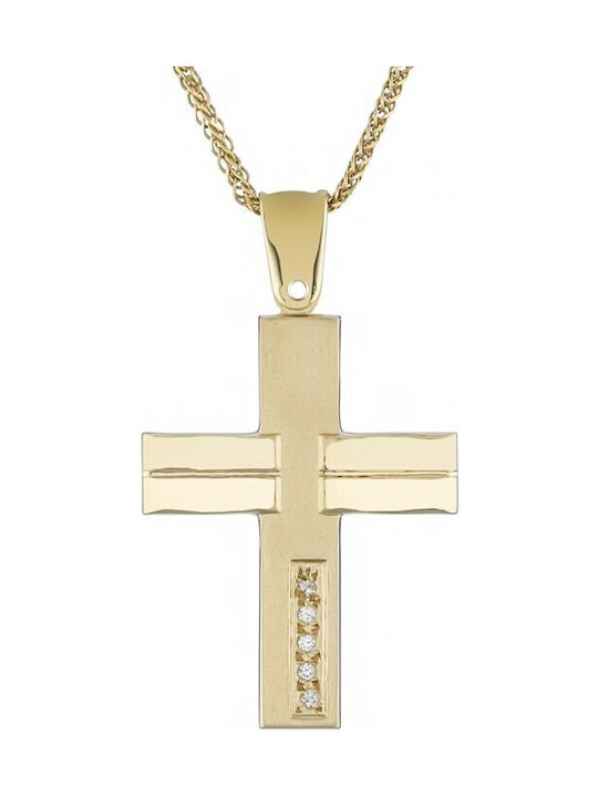 Frauenkreuz gold K14 ST_131