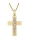 Women's cross gold K14 ST_138