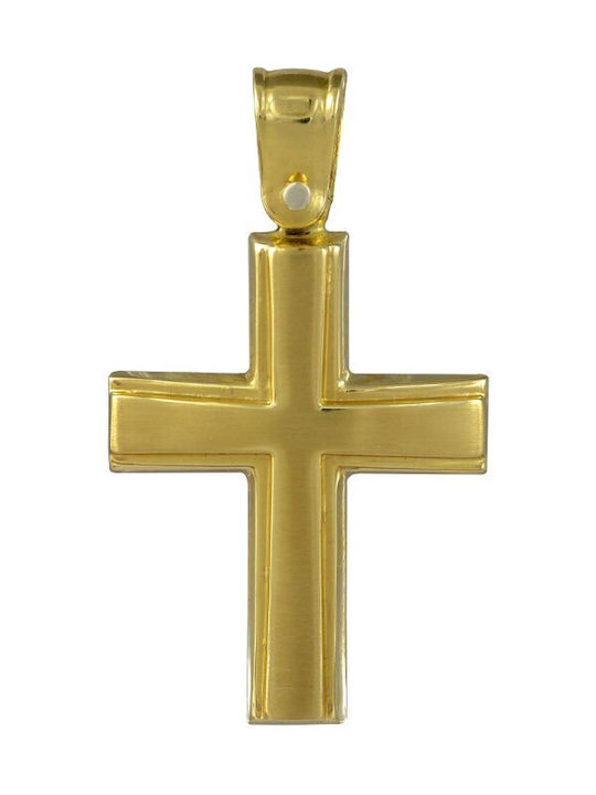 Baptismal cross in gold 14K (ΣΤ001137)