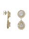 Gold earrings rosettes with stones K14 026575 026575 026575 Gold 14 Carat