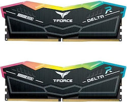 TeamGroup T-Force Delta RGB 96GB DDR5 RAM με 2 Modules (2x48GB) και Ταχύτητα 6800 για Desktop