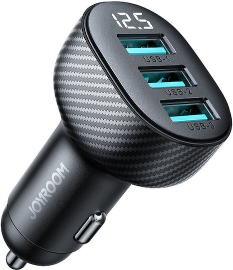 Joyroom JR-CCD03 Φορτιστής Αυτοκινήτου 17W 3.4A με μία Θύρα: 1xUSB Μαύρο Χρώμα
