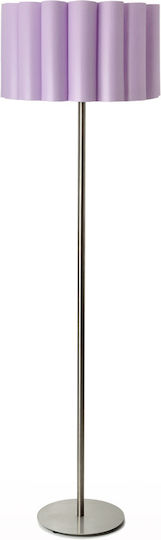 Veis Floor Lamp H150xW42cm. with Socket for Bulb E27 Purple