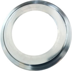 Technometal Ροζέτα Καπνοδόχου Inox 130mm Ασημί