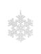 Hanging Hanging Snowflake Ornament Acrylic Transparent 12cm Set 6pcs
