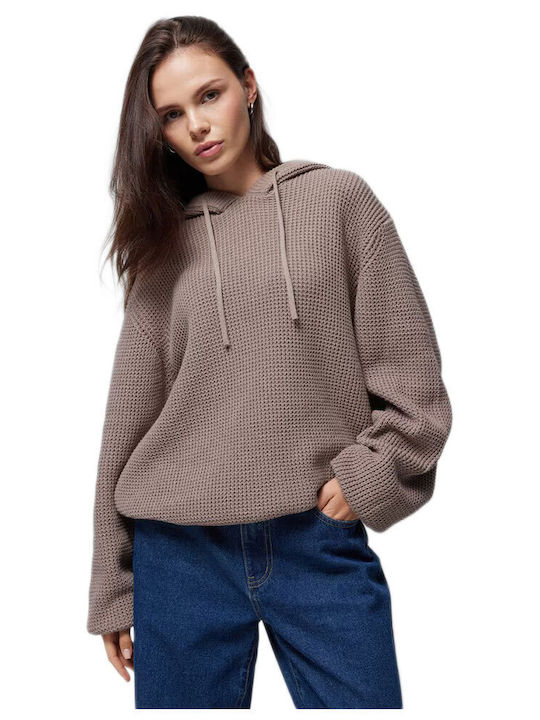 Outhorn Damen Langarm Pullover Baumwolle Braun