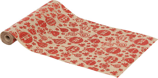 Fééric Lights and Christmas A-s Fabric Roll Decoration Fabric Burlap 28x300cm Beige