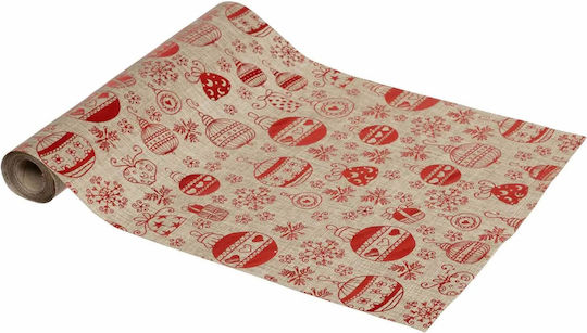 Fééric Lights and Christmas A-s Fabric Roll Плат за Декорация Burlap 28x300бр Бежов
