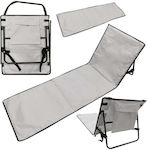 ikonka Foldable Plastic Beach Sunbed Gray