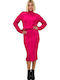 Set with Maxi Skirt Polka Dot Fuchsia
