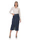 G Secret Denim Pencil Skirt in Blue color