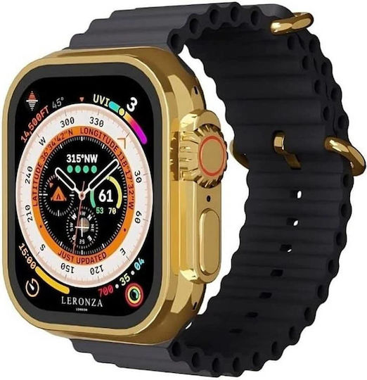 Ultra 9 Max Smartwatch mit Pulsmesser (Gold / Black)