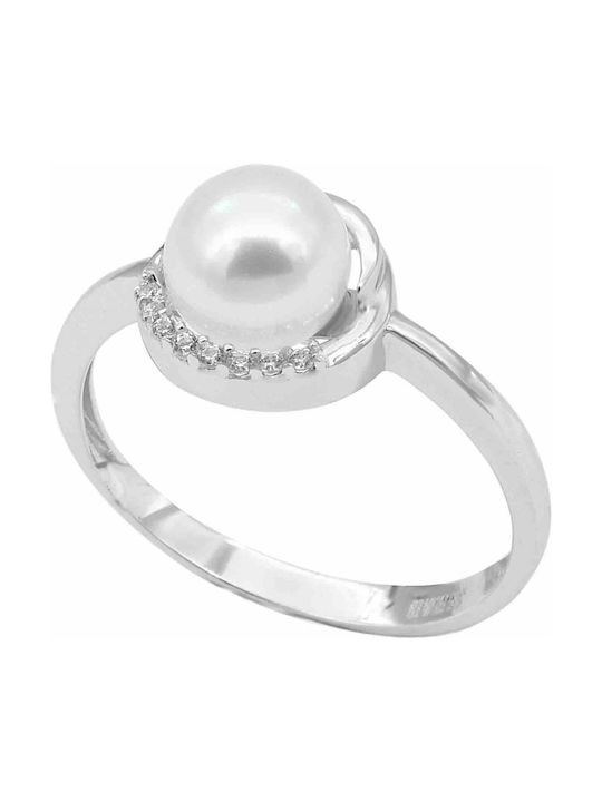 Women's White Gold Ring 14K