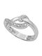 Women's White Gold Ring 14K