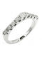 Polytimo Ring with Zircon made of White gold 14K