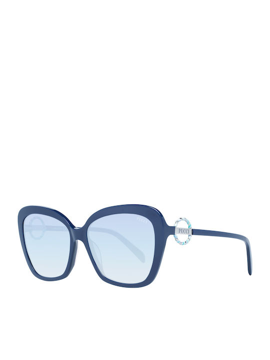 Emilio Pucci Ochelari de soare Albastru cu Cadru & Albastru deschis Lentilă