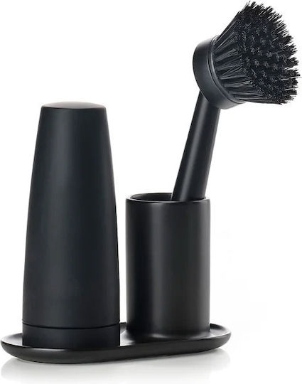 Zone Denmark Plastic Cleaning Brush with Handle Black
