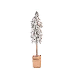 Weihnachtsdekoration Schneebedeckt Baum Grün Βάση