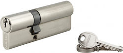 Thirard Lock Cylinder 90mm (35-55) with 3 Keys Silver