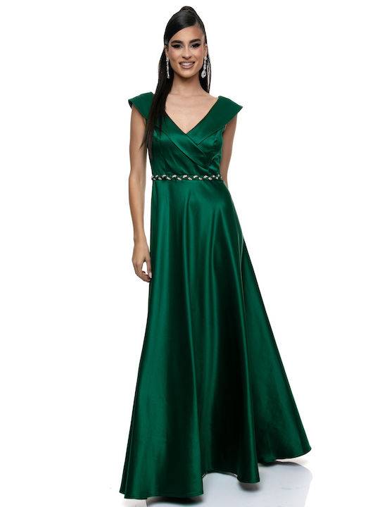 RichgirlBoudoir Maxi Evening Dress Green