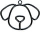Kikkerland Dog ID Tag Black
