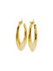 Στρογγυλά Earrings Hoops Gold Plated