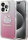 Hello Kitty Задна корица Пластмаса Розов (iPhone 15 Pro)