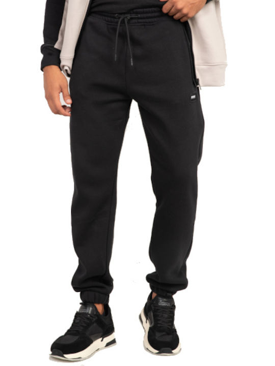 Rebase Men's Sweatpants with Rubber Black