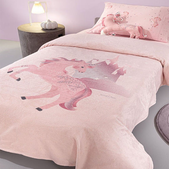 Saint Clair Κουβέρτα Pinky 160x220εκ.