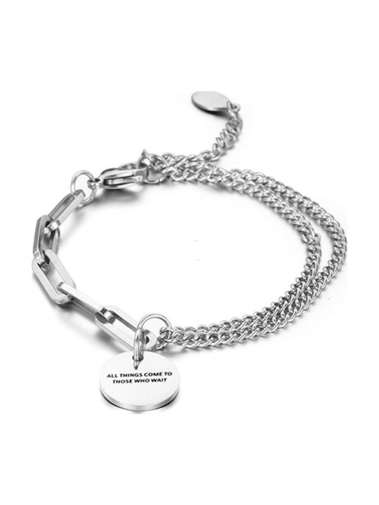Callajewels Ανδρική Αλυσίδα Χειρός από Ατσάλι