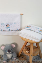 Dimcol Set of baby towels 2pcs White Weight 400gr/m²