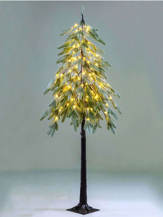 Christmas Tree Snowy Green Pine 120cm with LED ...
