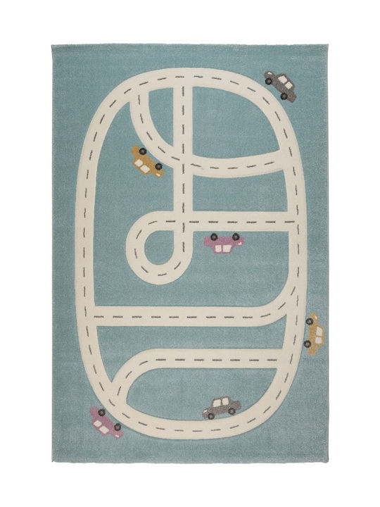 Βιοκαρπέτ Kids Rug Road Light Blue 160x230cm