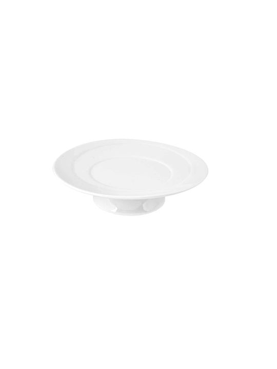 Art et Lumiere Porcelain Dessert Divided Serving Plate White