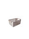 Storage Basket Plastic Gray 30x19x13cm 1pcs
