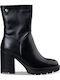 Ghete Dama Ankle Boots Cu Toc Înalt Negre